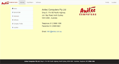 Desktop Screenshot of anitec.com.au