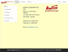 Tablet Screenshot of anitec.com.au